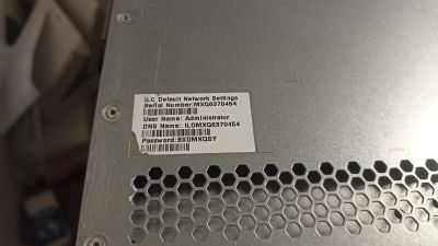 HP ProLiant DL360 Gen9 1U 4LFF 1PSU, 1x E5-2630Lv3, 8GB RAM, 2x 750GB SATA - MXQ6370454